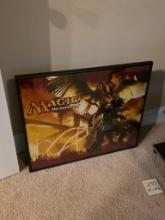 Magic: The Gathering Light-Up Display Sign Featuring Angelic Artwork