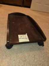 Wooden Rolling Platform with Curved Sides
