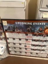 Magic: The Gathering Wizards of the Coast 2007 Event Calendar Display Board
