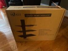 WALI Universal DVD Wall Mount With Tempered Glass Shelves, CS303