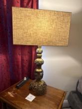 Decorative Brass Table Lamps, 32 1/4 Inches Tall