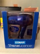 Conair Translucence 1875-Watt Hair Dryer with Cool Shot