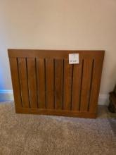 Wooden Panel with Slatted Design, 30 x 24