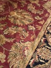 Kingsley House Area Rug  Red and Multicolor Floral Pattern, 79 x 99