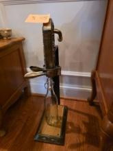 Bronze and Iron Le Grappe Bottle Corking Machine with Decorative Details