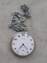 Waltham Pocket Watch with Chain