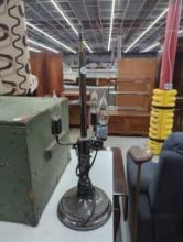 Metal Lamp Base Without Shade, Approximately 23 Inches Tall