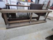 Wooden Console Table Approximately 104.5 in x 10.5 in x 34 in