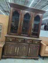 Kincaid Solid Wood China Cabinet with Glass Doors and Storage