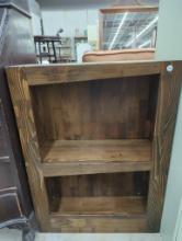 Wooden Two-Shelf Bookcase, 23.5 in x 9.5 in x 31.5 in