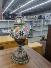 Turkish Table Lamp with Mosaic Shade and European Type C Cord