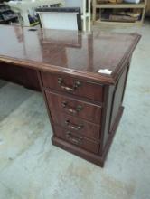 Miller L-Shape Wooden Office Desk with Drawer Storage