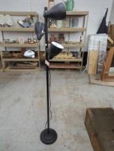 Black Floor Lamp with Multi-Directional Adjustable Shades, 64.5 Inches Tall