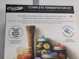 Masontops Complete Fermentation Kit with Accessories, Fits Wide Mouth Mason Jars