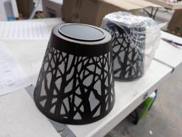 Open Box Outdoor Solar-Powered Lights With Decorative Tree Pattern