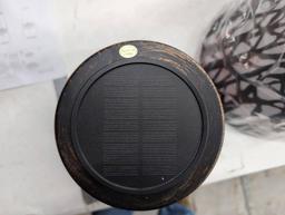 Open Box Outdoor Solar-Powered Lights With Decorative Tree Pattern