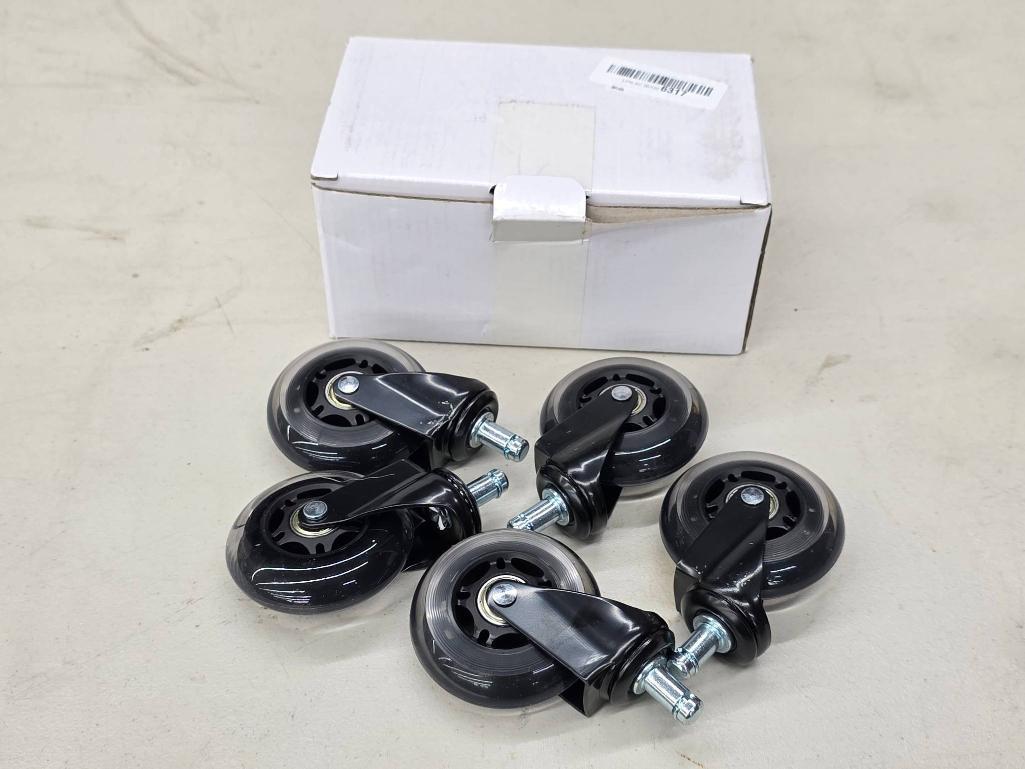 Office Chair Replacement Wheels with Black Casters