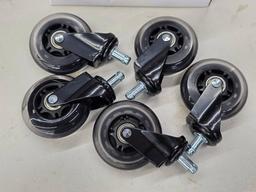 Office Chair Replacement Wheels with Black Casters
