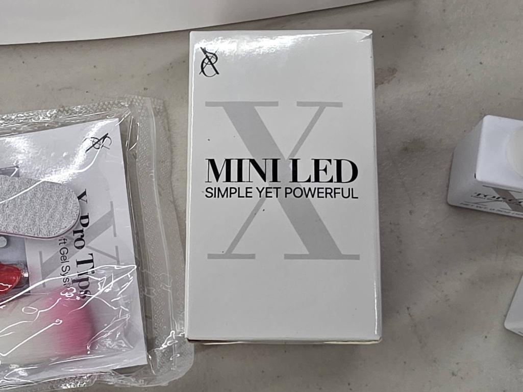 SXC Cosmetics X-Pro Tips Acrylic Soft Gel System, Opened Box