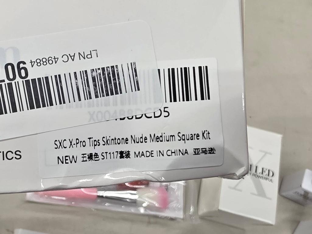 SXC Cosmetics X-Pro Tips Acrylic Soft Gel System, Opened Box
