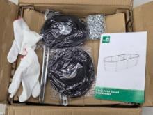 SnugNiture Galvanized Raised Garden Bed Kit with Accessories in Open Box Condition