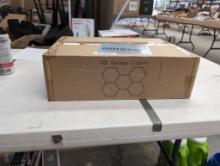 Open Box LED Garage Lights with Hexagon Design