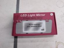 LED Light Mirror Visor Vanity Mirror, Open Box
