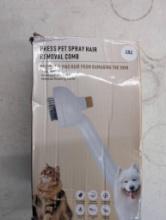 Press Pet Spray Hair Removal Comb with Liquid Features