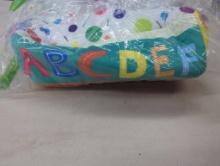 ABCDEF-Themed Multicolor Fabric Item in Open Package