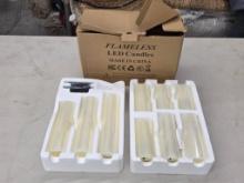 Flameless LED Candles with Remote Controls  Open Box