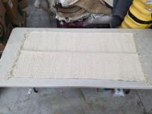 4 ft 3 in X 2 ft Kibaga 100% Cotton Rug With Fringe Edges