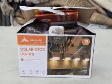 Gigalumi Solar Deck Lights, 16-Piece Set, Opened Box