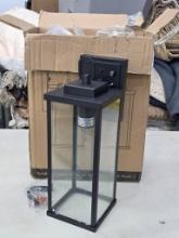 2-Pack Outdoor Wall Mount Light Fixtures, Matte Black, IP65 Waterproof