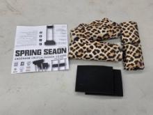 Spring Season Underarm Crutch Padded Covers with Leopard Print Design