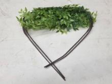 Artificial Foliage Decoration With Faux Greenery and Brown Stems