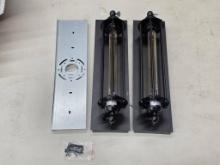 Black Dual-Tube Industrial Wall Sconce (Opened Box)
