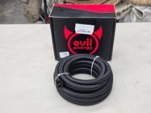 Evil Energy 20ft Nylon Braided AN8 Fuel Hose, Black