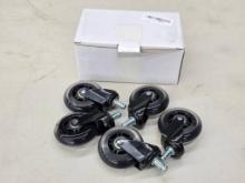 Office Chair Replacement Wheels with Black Casters