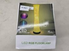LED RGB Floor Lamp With Remote Control, Opened Box