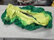 Opened Box Inflatable Pool Float in Green and Yellow