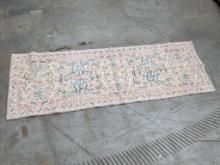 Machine-Made Runner Rug, 2 x 6, Floral Design