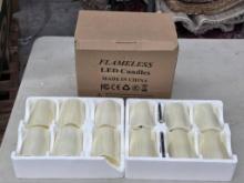 Flameless LED Candle Set with Remote Control in Opened Box
