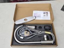 Stainless Steel Satin Nickel Kitchen Faucet, Opened Box
