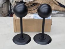 Black Metal Hat Stands with Opened Box