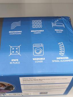 Ergonomic Memory Foam Knee Pillow with Washable Cover