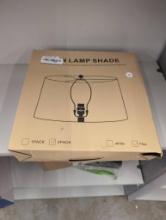 Neutral Linen Lamp Shade Kit with Frame and Fixtures