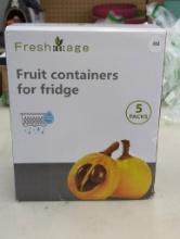 Fresh image 5-Pack Fruit Containers for Fridge