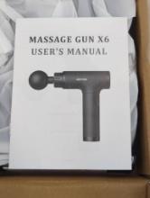 Massage Gun X6 with Users Manual, Sold As Is