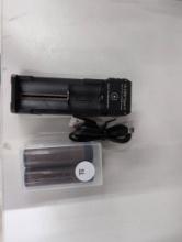 Battery Charger with 2 NCR3400MAH 3.7V Batteries Included