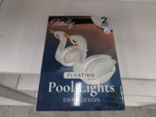 Tully Floating Pool Lights Swans Design  2 Pack